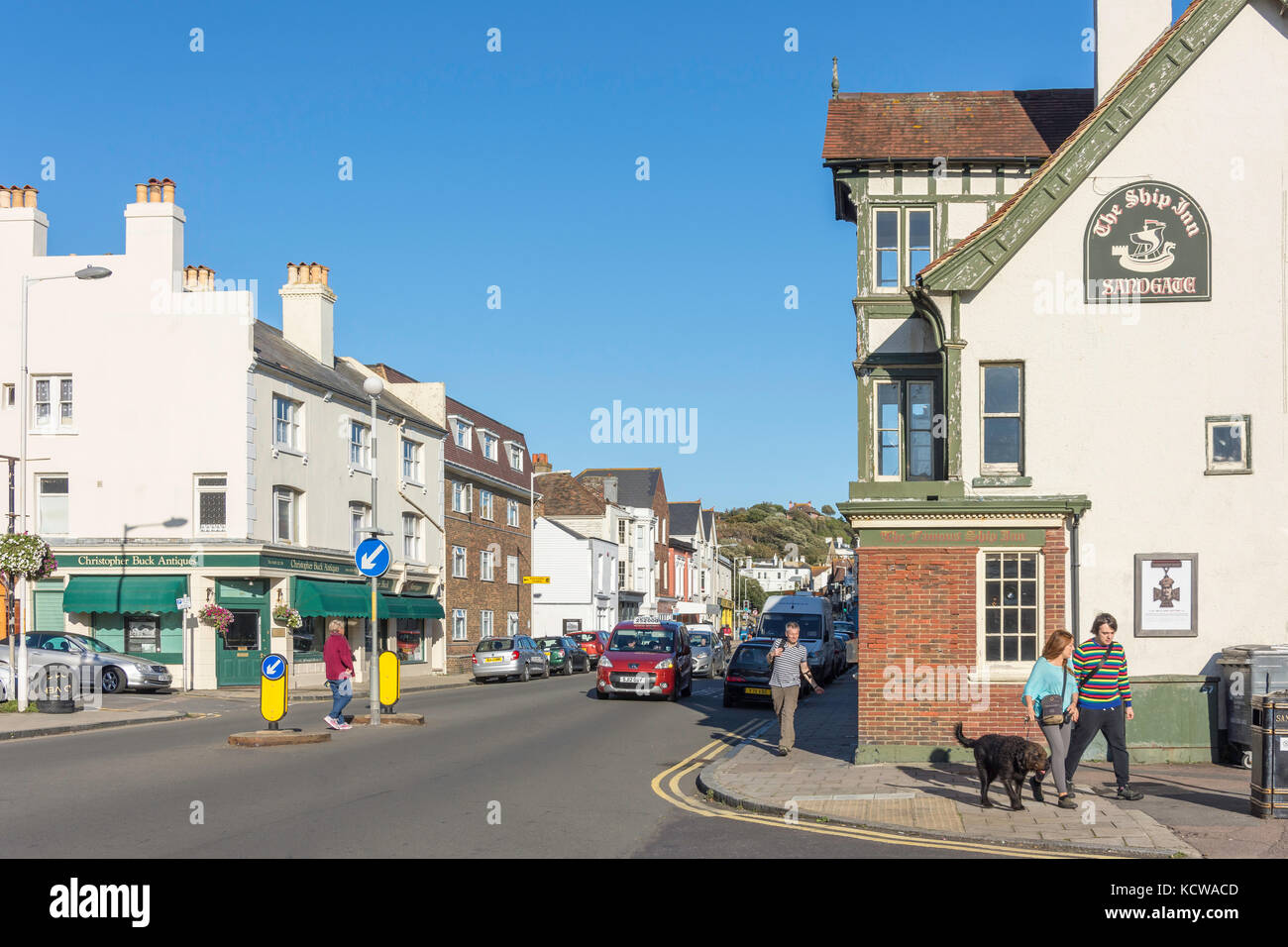 High Street, Sandgate, Kent, England, Vereinigtes Königreich Stockfoto