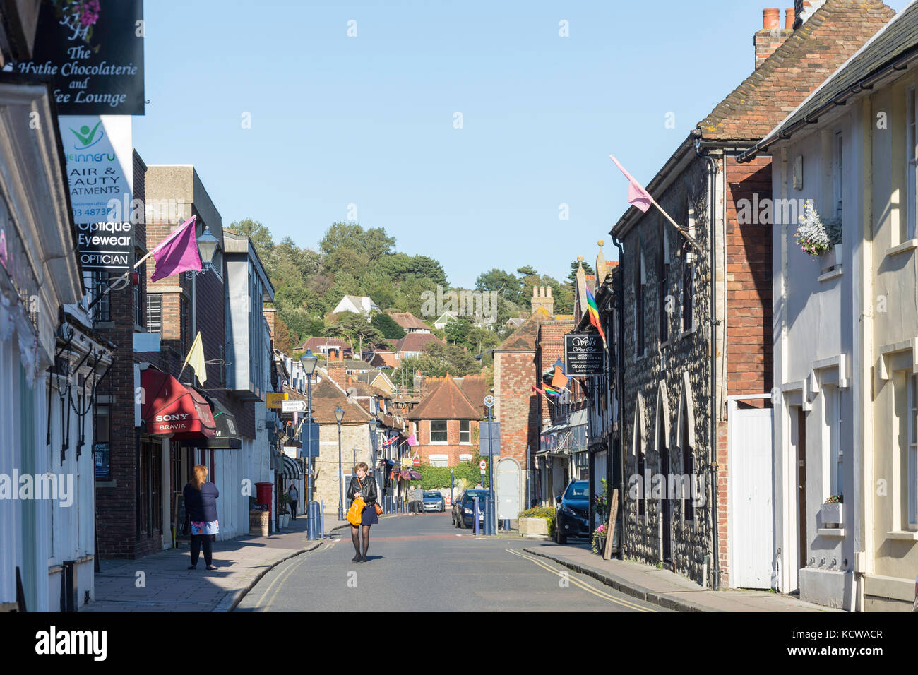 High Street, Hythe, Kent, England, Vereinigtes Königreich Stockfoto