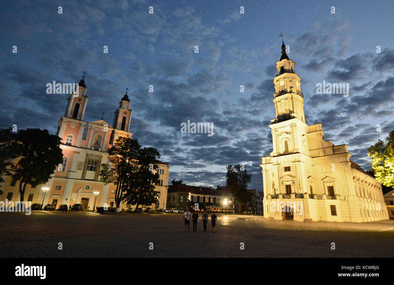 Das Rathaus von Kaunas, Litauen Stockfoto
