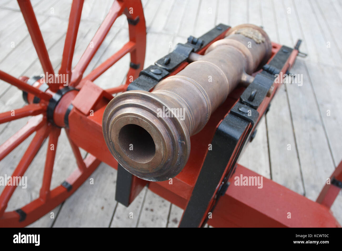 Alte vintage Schießpulver Kanone Stockfoto