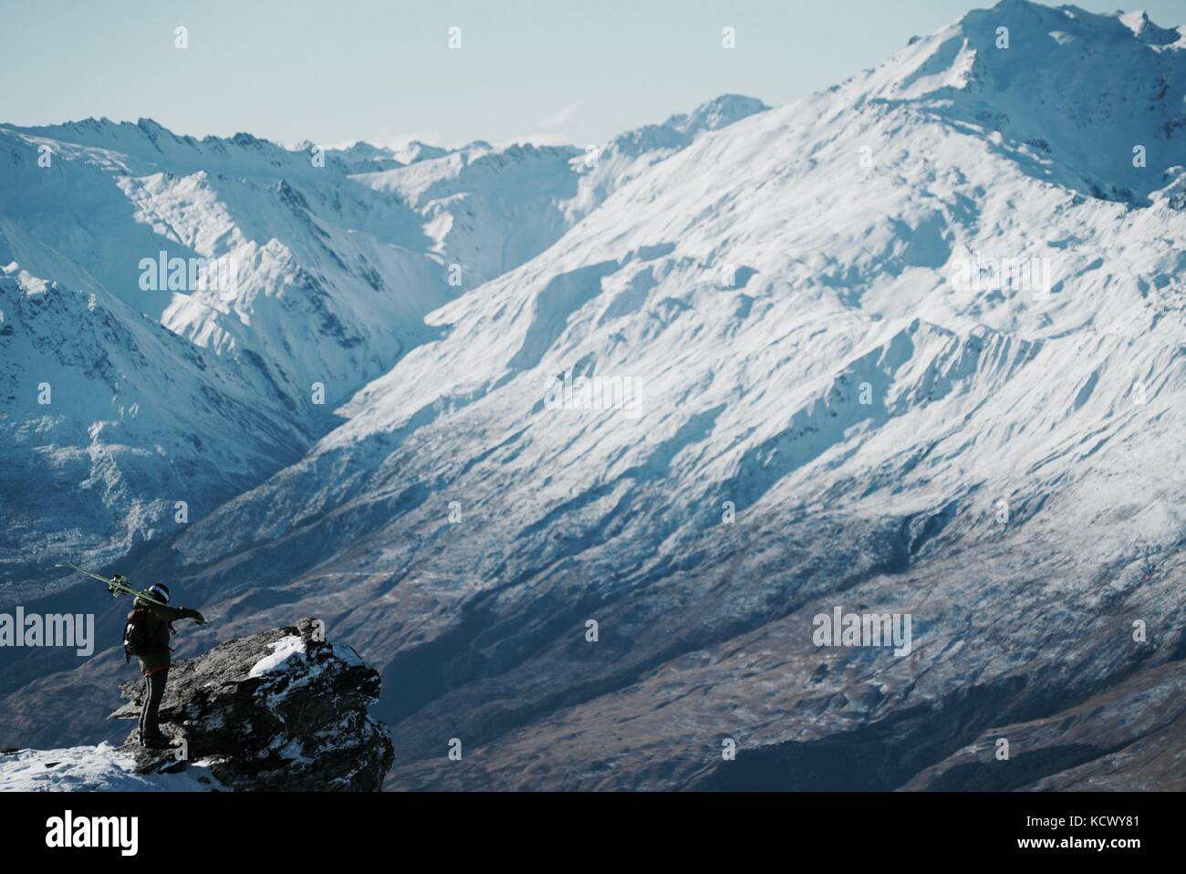 Winter in Neuseeland Stockfoto