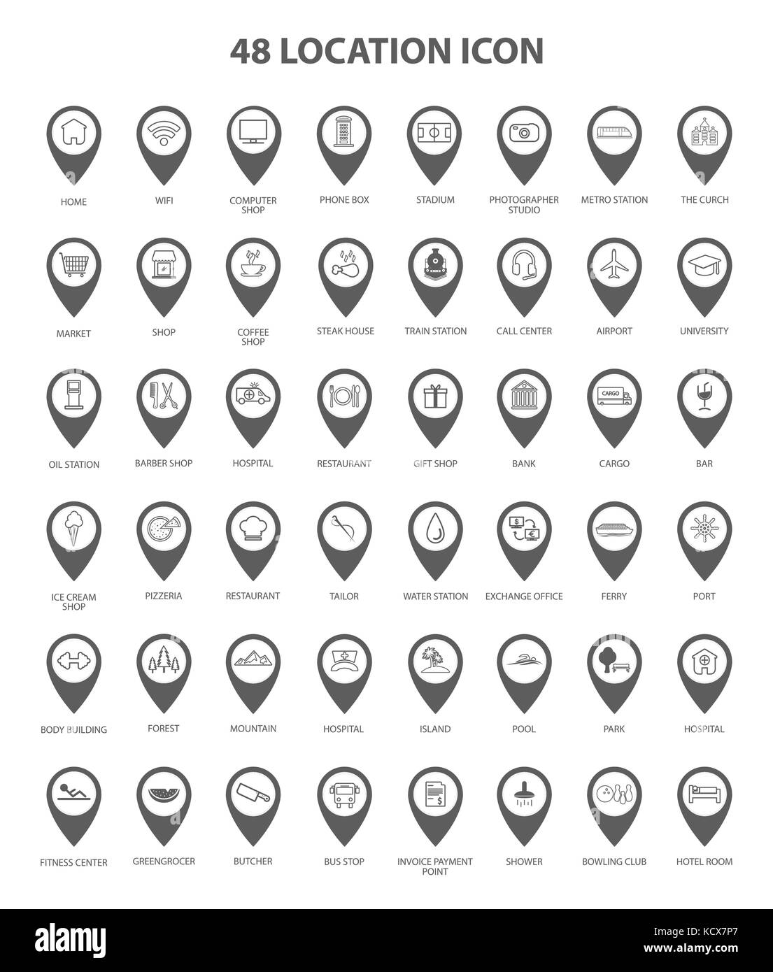 Künstlerische position Icon Set, Vektor, Abbildung Stock Vektor