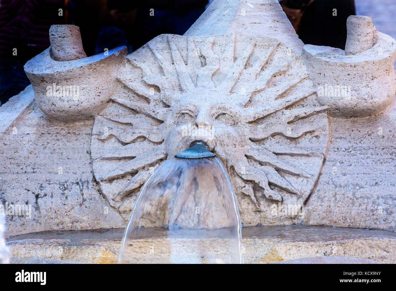 Bernini Untergang hässlich Boot Brunnen Fontana della barcaccua Spanische Treppe piazza di spagna Rom Italien. Verwaltungskommissiong im Jahre 1623 Pietro Bernini, und seine s Stockfoto