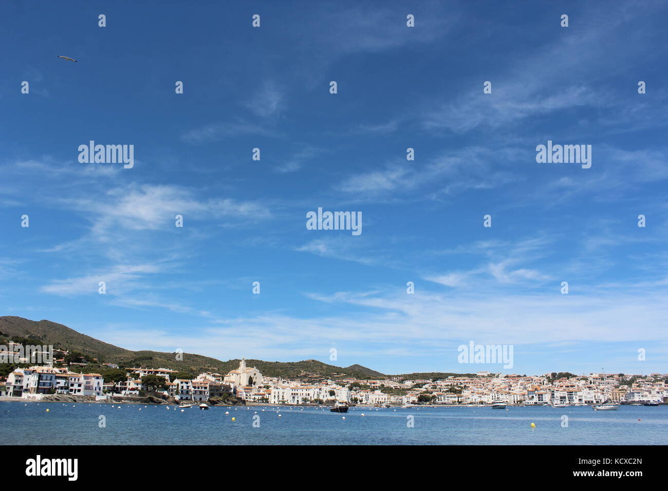 Cadaques Hafen und die Strände der Costa Brava Stockfoto