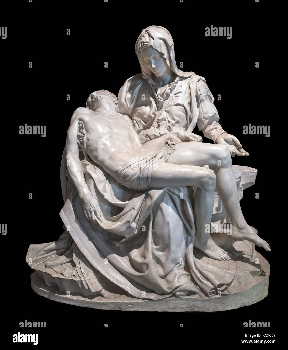 Gipsabguss der Pieta von Michelangelo, Vatikanische Museen, Vatikan, Rom, Italien. Stockfoto