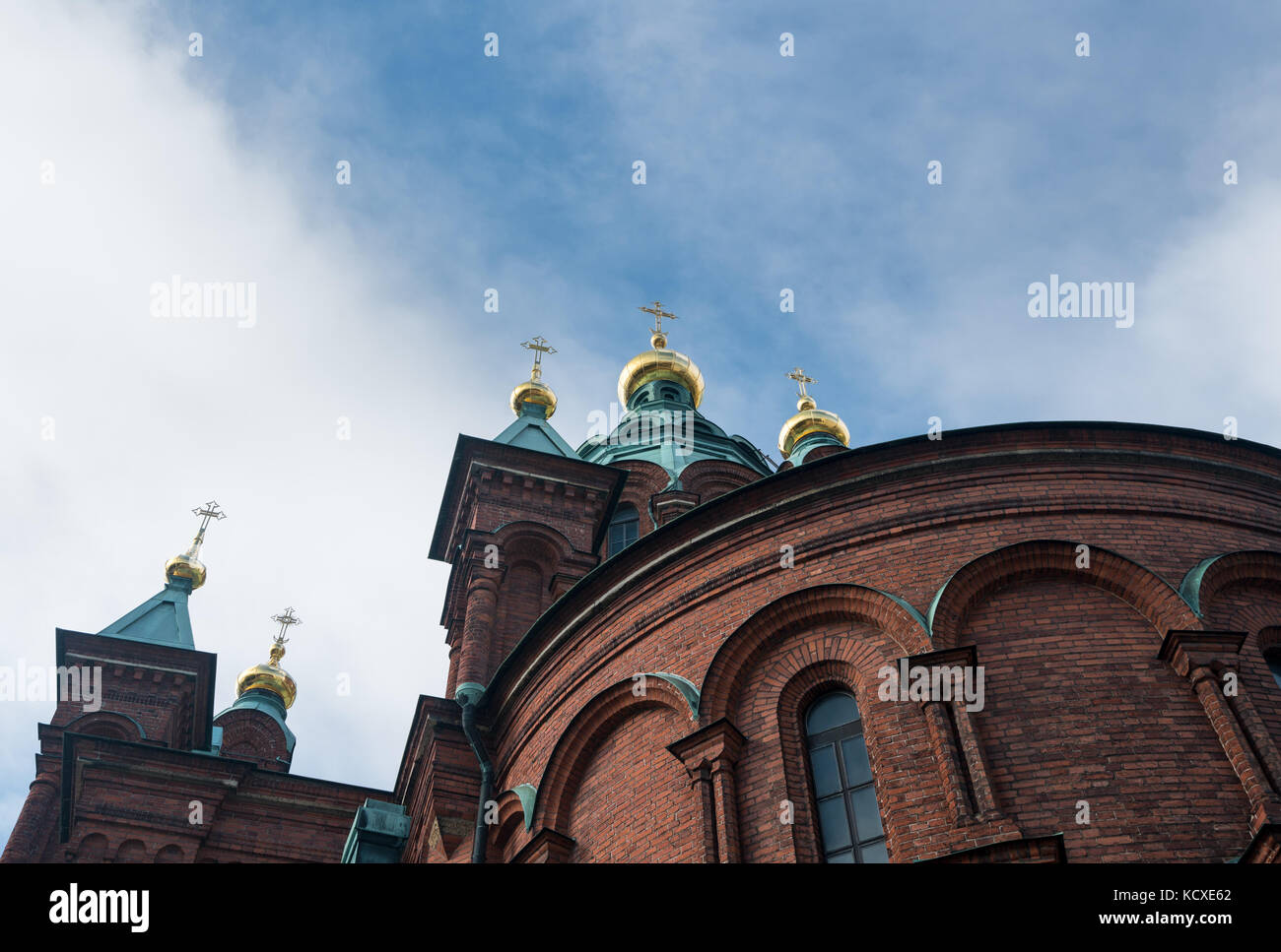 Uspenski Kathedrale in Helsinki, Finnland Stockfoto