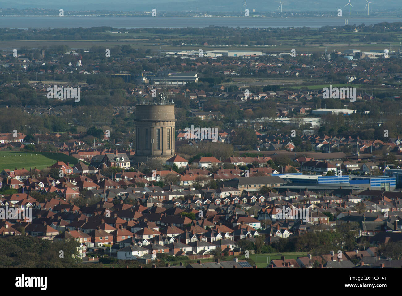 Blackpool, Warbreck Reservoir Wasserturm. CREDIT, LEE RAMSDEN / ALAMY Stockfoto