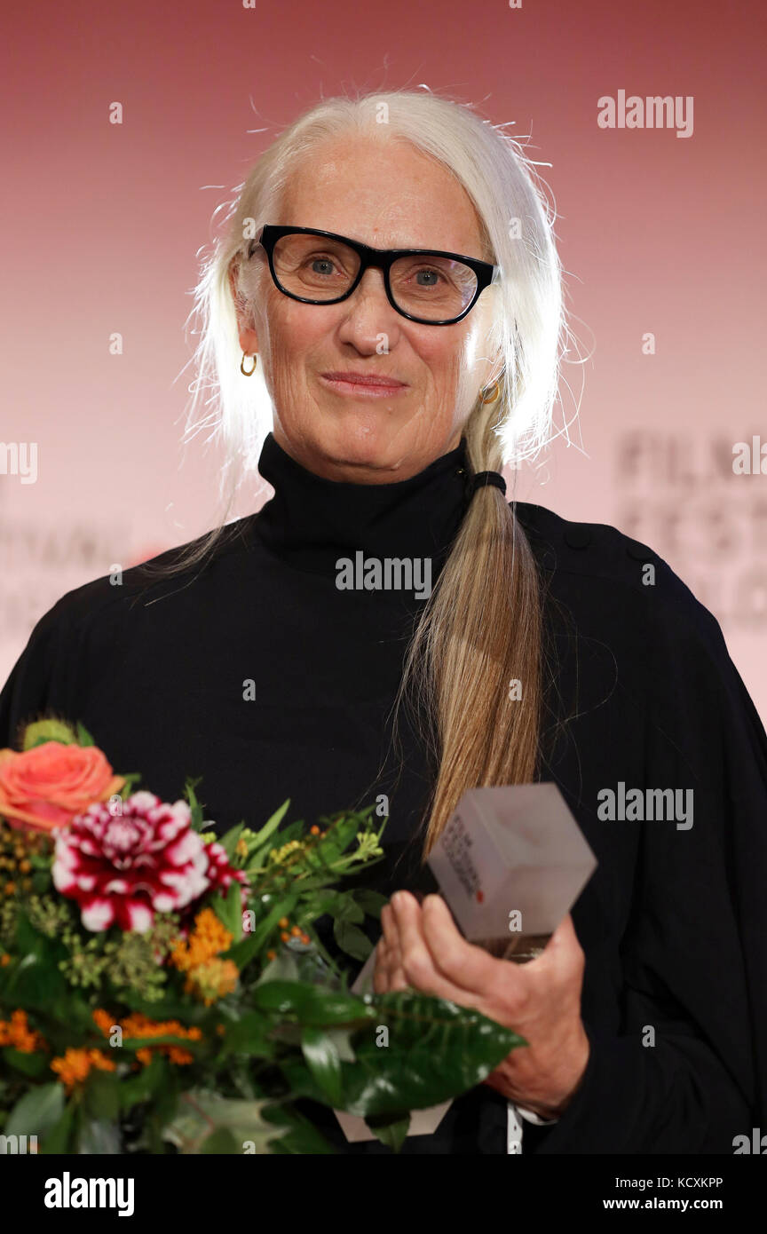 Jane Campion besucht das Film Festival Köln Awards 2017 während der 27. Film Festival Köln Börsensaal der IHK am 6. Oktober 2017 in Köln, Deutschland. Stockfoto