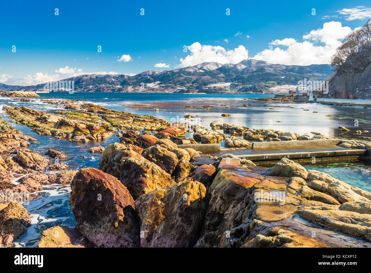 Wajima, Ishikawa, Japan ländliche Coastal Park. Stockfoto