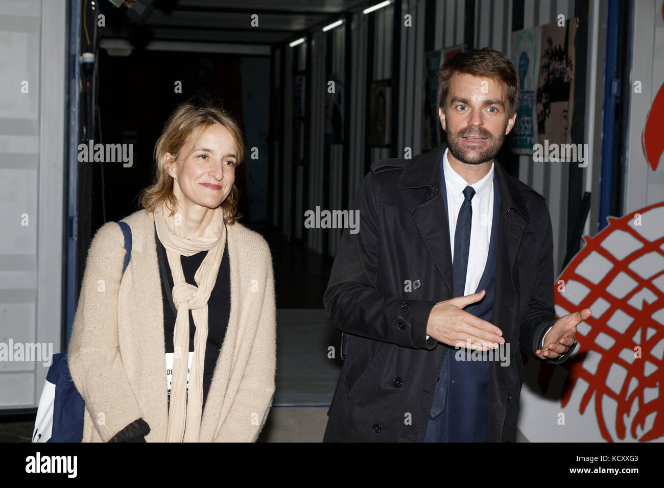 Paris, Frankreich. 06 Okt, 2017. Präsentation der 16. Auflage Nuit blanche 2017 von Charlotte laubard, der künstlerischen Leitung und Bruno julliard auf Platz der Stadt Halle, Paris, Frankreich angenommen. Credit: Bernard menigault/alamy leben Nachrichten Stockfoto