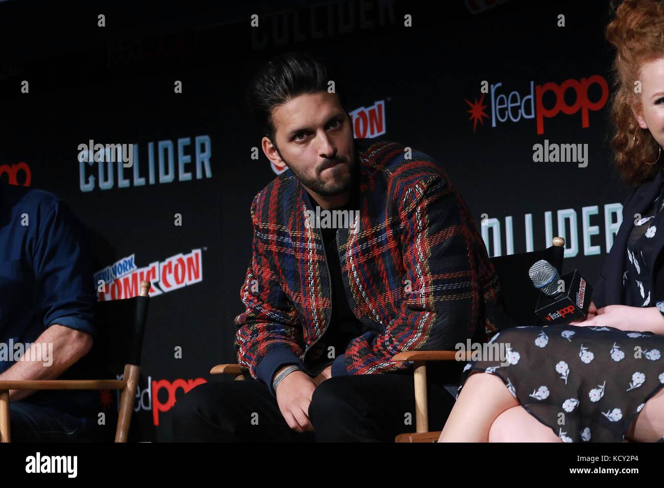 New York, NY, USA. Okt. 2017. Shazad Latif bei Star Trek: Discovery in New York Comic Con am 7. Oktober 2017 in New York City. Credit: Diego Corredor/Media Punch/Alamy Live News Stockfoto