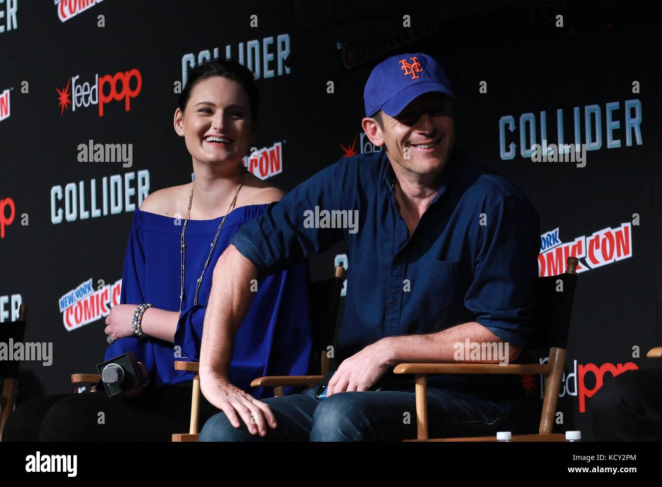 New York, NY, USA. Okt. 2017. Jason Isaacs bei Star Trek: Discovery in New York Comic Con am 7. Oktober 2017 in New York City. Credit: Diego Corredor/Media Punch/Alamy Live News Stockfoto