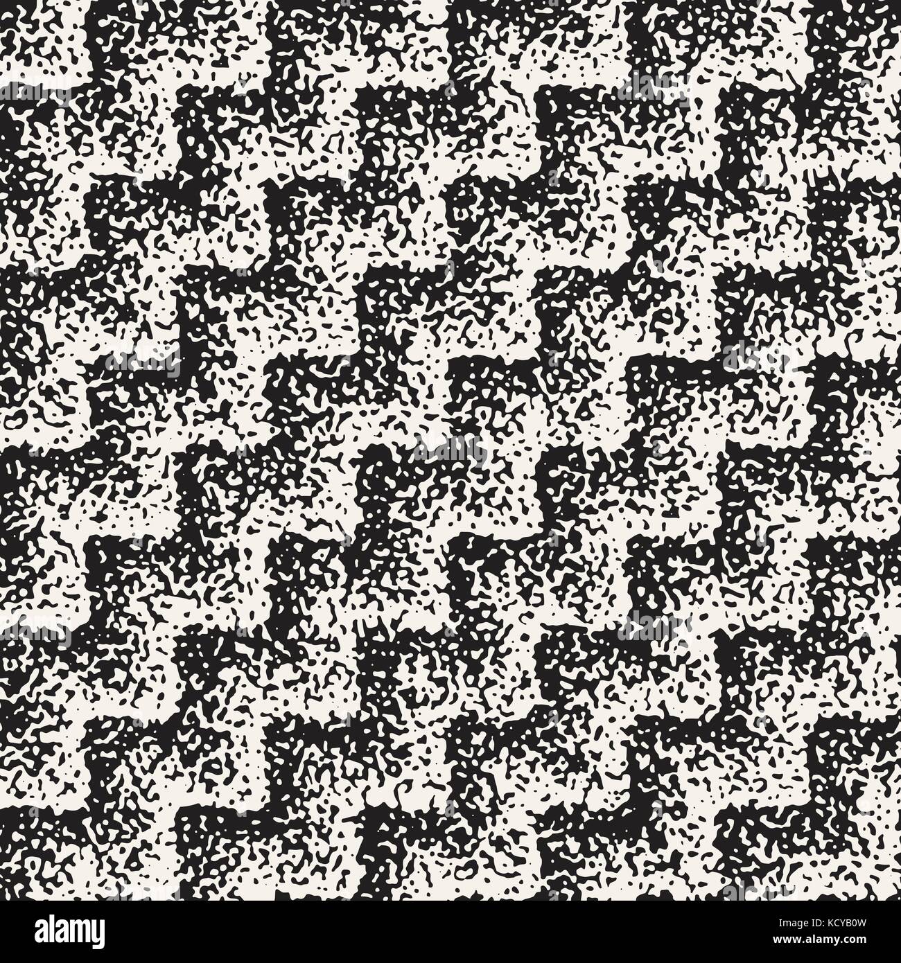Zusammenfassung laut Texturierte geometrische Formen Hintergrund. Vektor nahtlose grungy Muster. Stock Vektor
