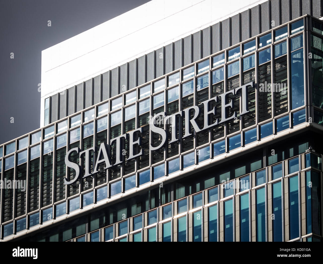 State Street Tower in Canary Wharf, East London, Großbritannien Stockfoto