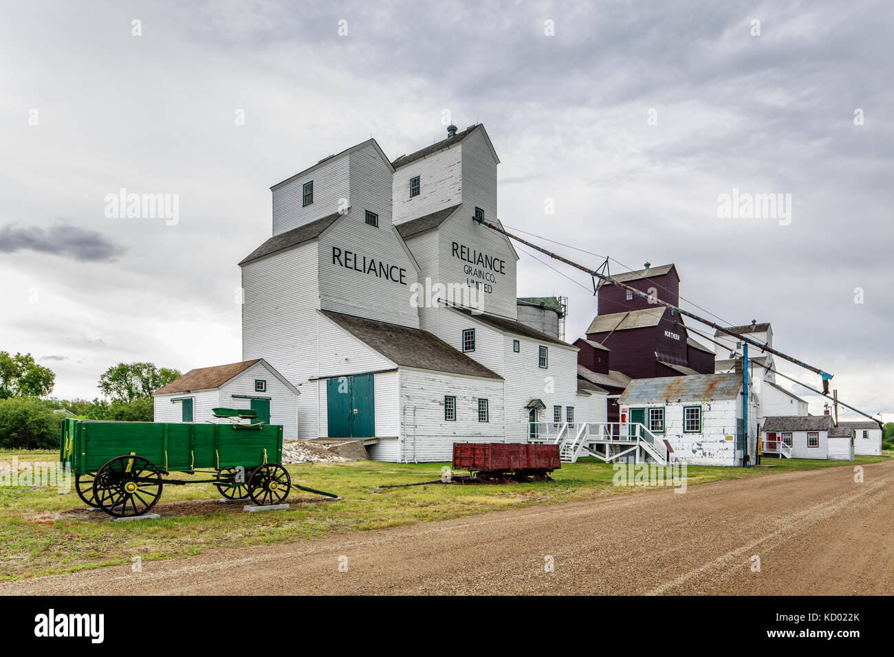 Inglis Getreidesilos National Historic Site, Inglis, Manitoba, Kanada Stockfoto