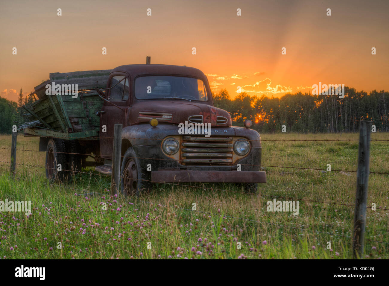 F135 Ford in der Nähe von Wasser Tal, Alberta Stockfoto