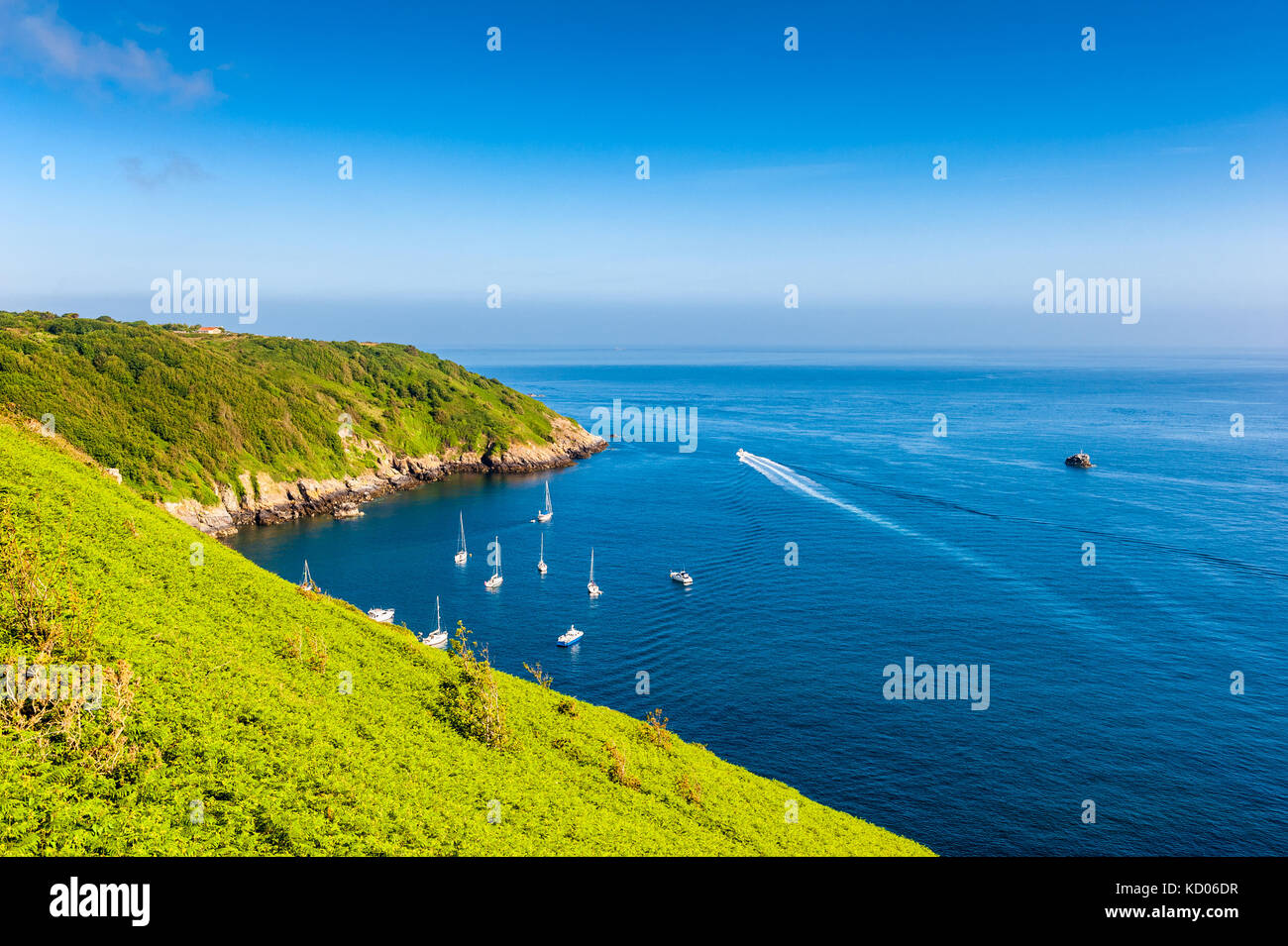 Küste von Jersey, Channel Islands, Großbritannien Stockfoto
