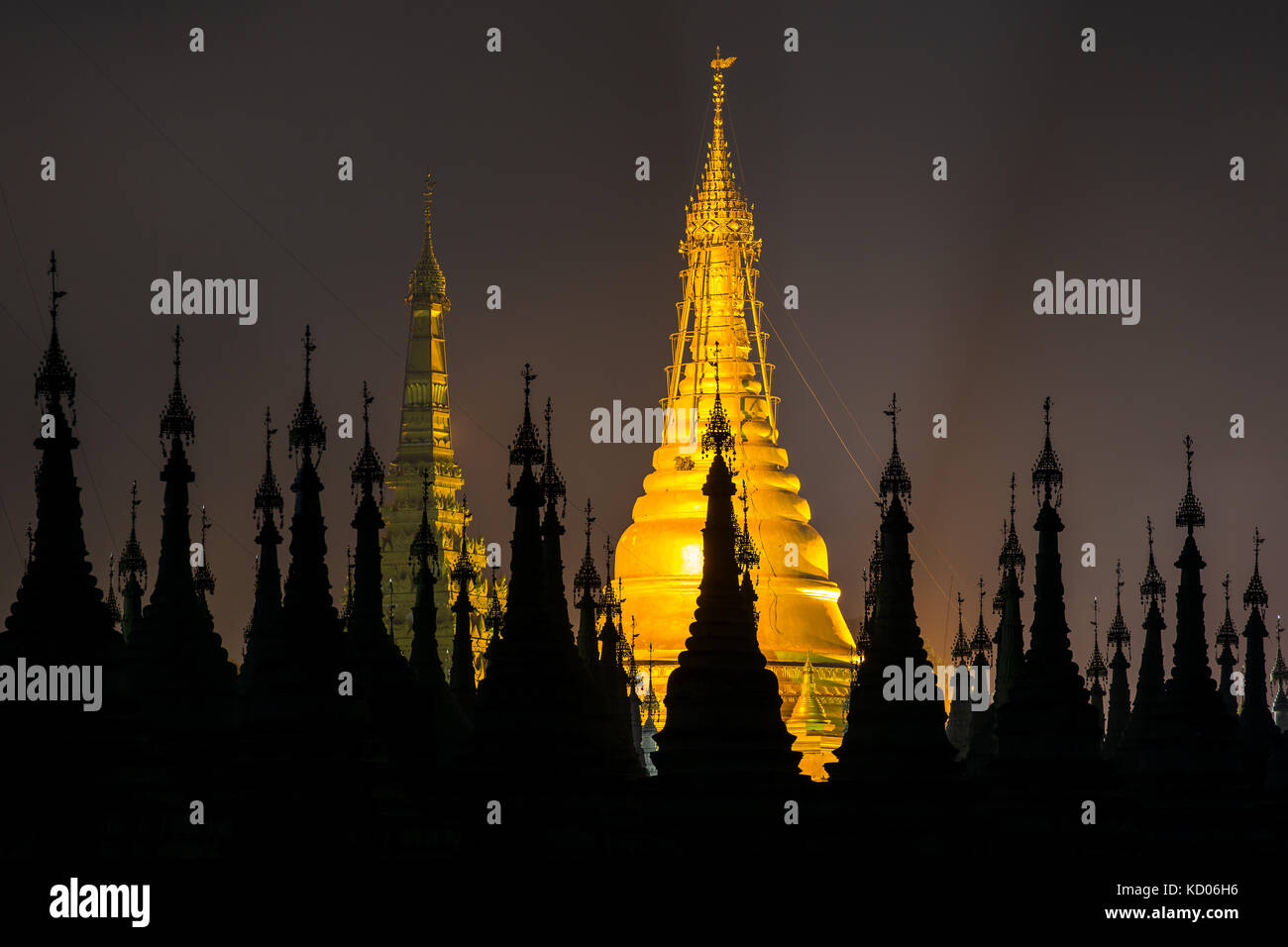 Kuthodaw Pagode in Mandalay, Myanmar Stockfoto