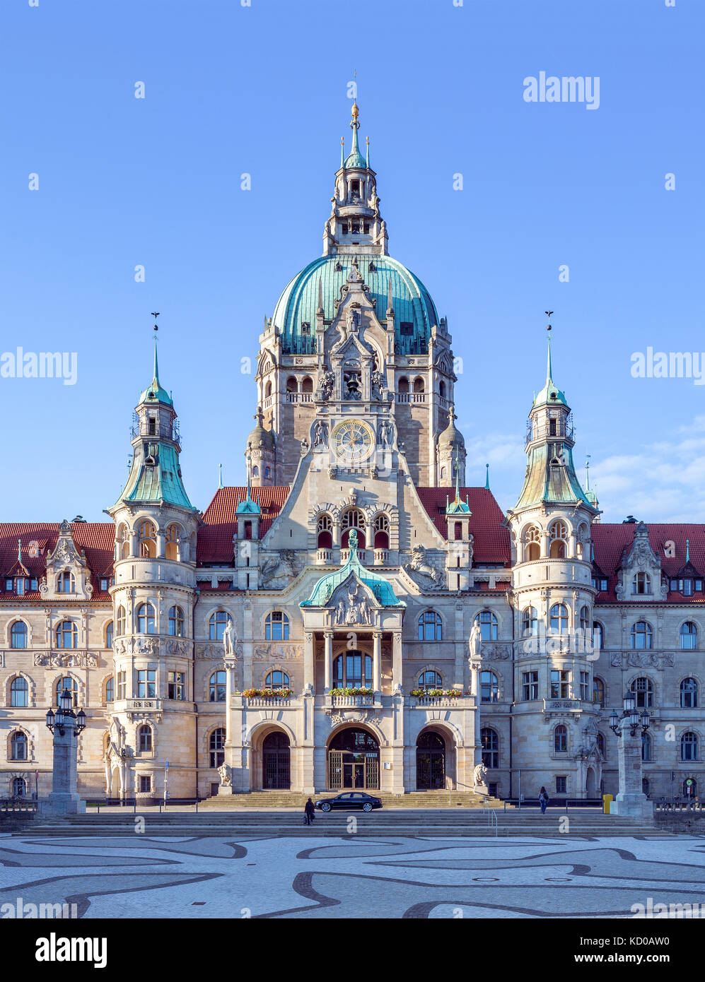 Neuen Rathaus, Hannover, Niedersachsen, Deutschland Stockfoto