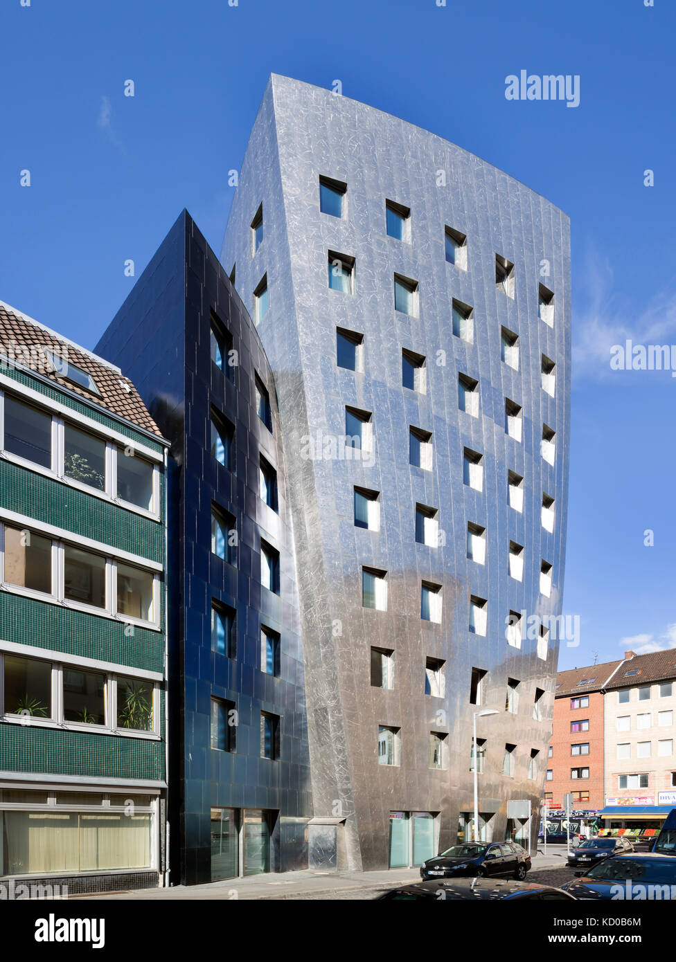 Gehry tower Hannover, Architekt Frank O. Gehry, Büro und Veranstaltung Gebäude, Stadtzentrum, Hannover, Niedersachsen, Deutschland Stockfoto