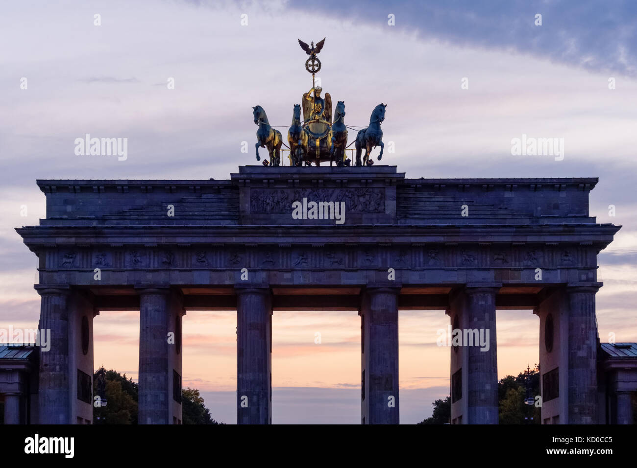 Das Brandenburger Tor in Berlin, Deutschland Stockfoto