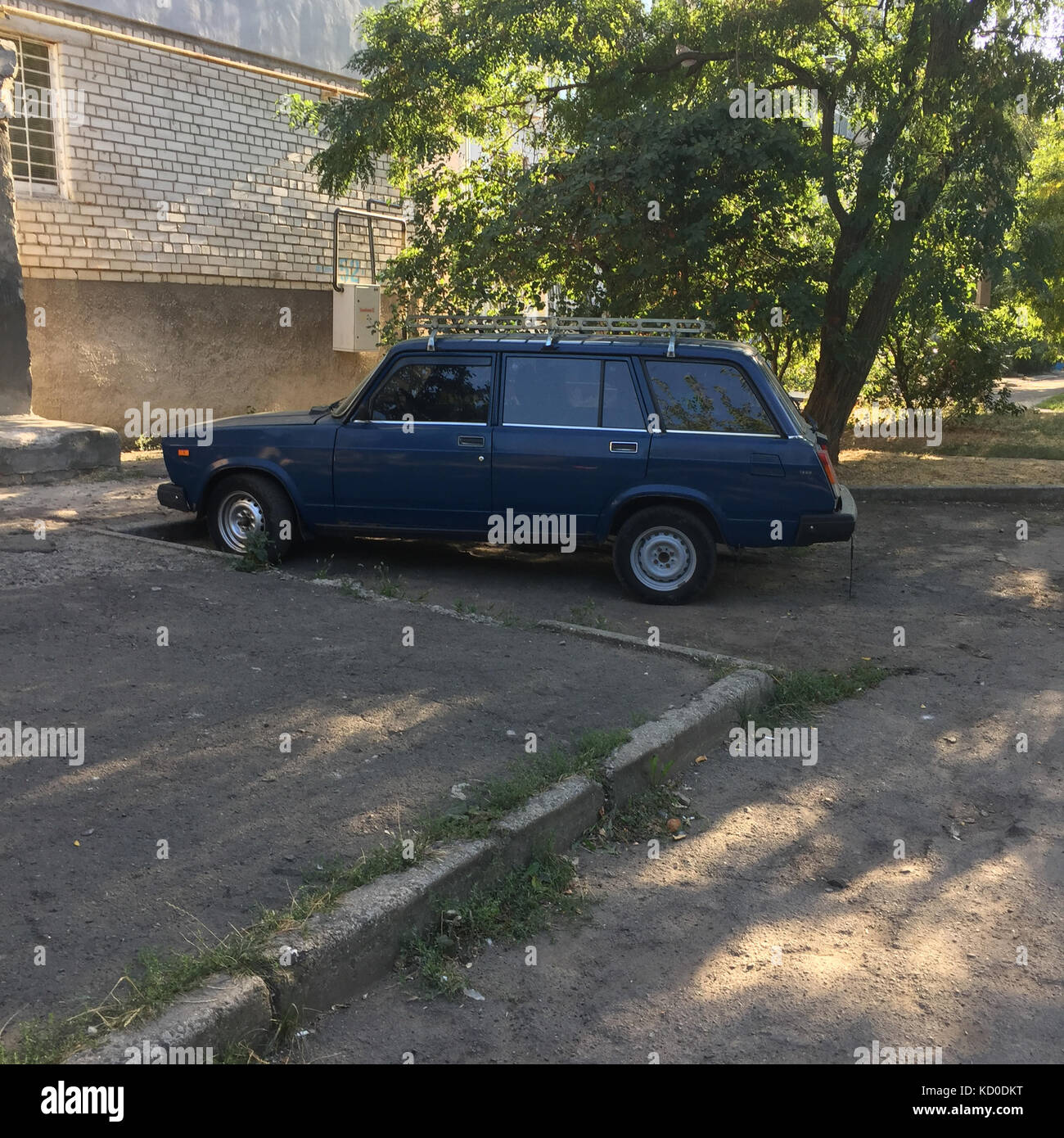 Ein lada Auto, Odessa, Ukraine Stockfoto