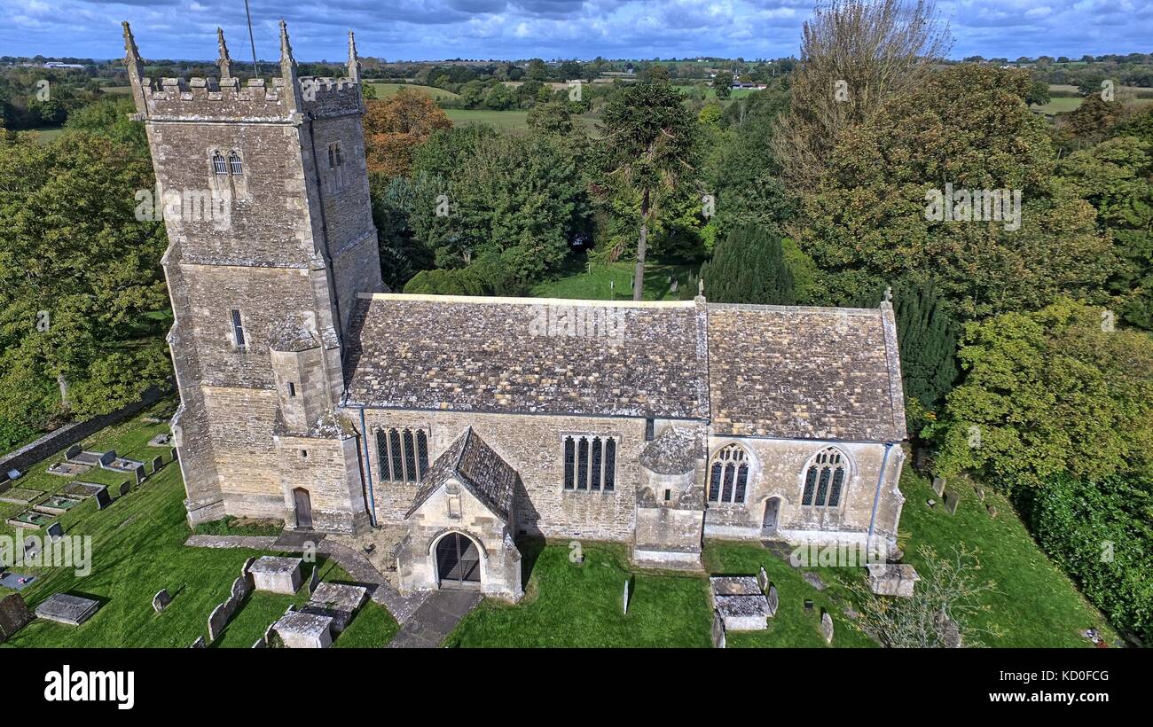 St. Peter & Paul Kirche, Great Somerford Stockfoto