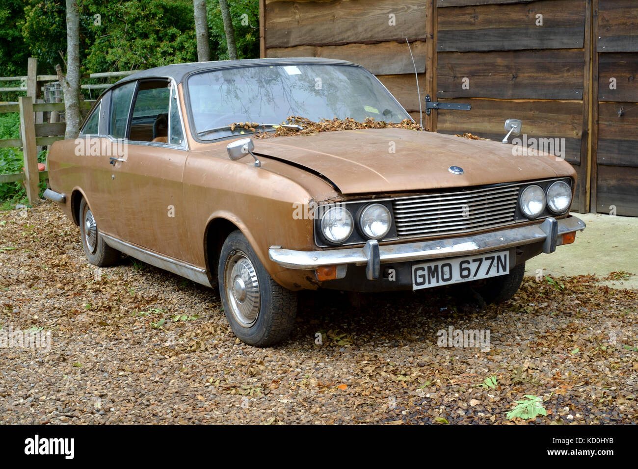 Eine Scheune Finden eines britischen Sunbeam rapier Auto aus den 70er Jahren bereit für