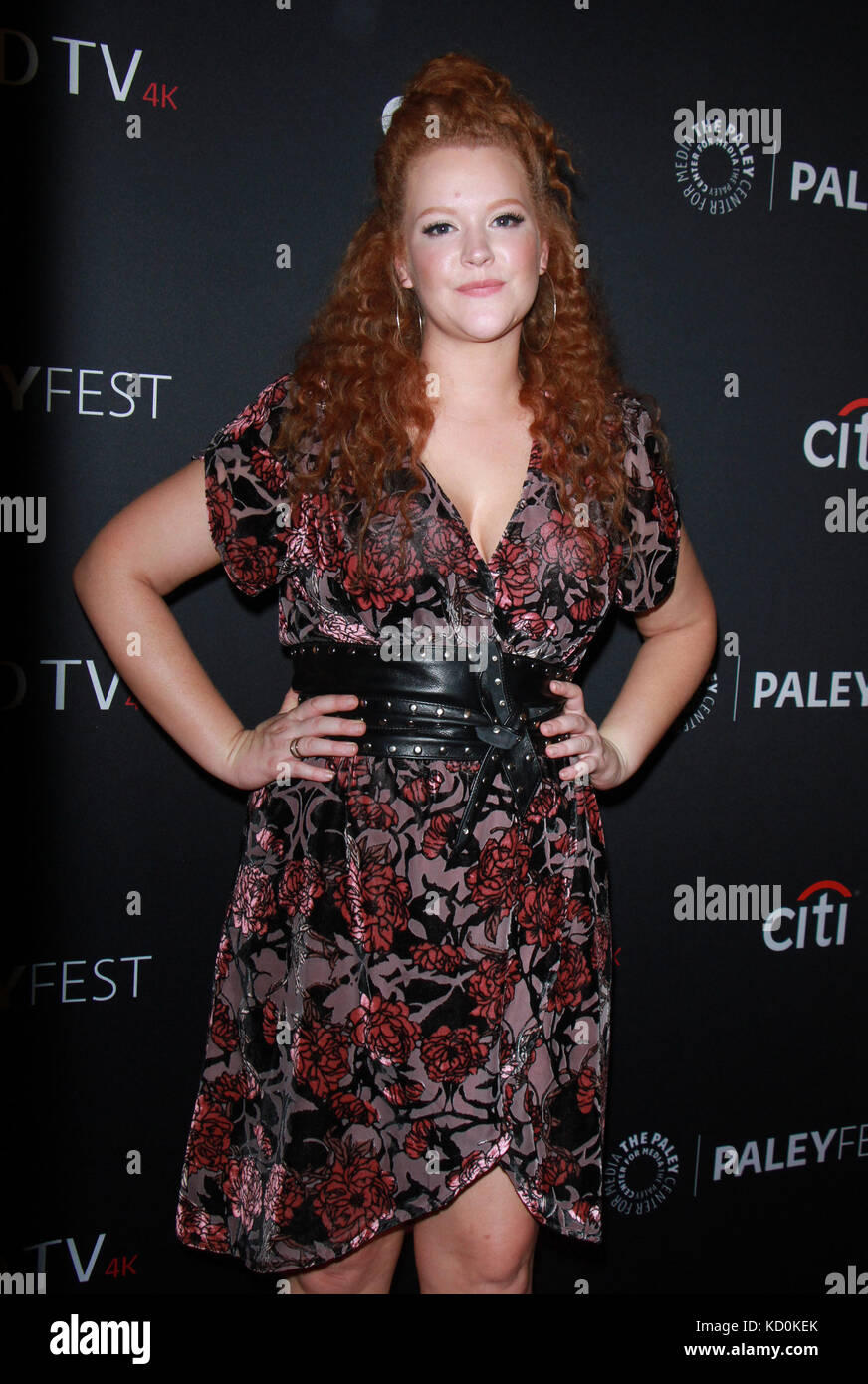 New YORK, NY - 7. OKTOBER: Mary Wiseman auf dem Paleyfest NY 2017 Präsentiert Star Trek: Discovery im Paley Center for Media in New York City am 07. Oktober 2017. Kredit: RW/MediaPunch Stockfoto