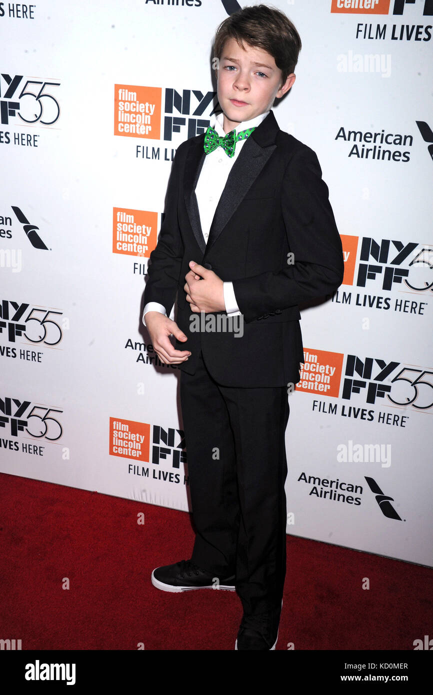 Oakes fegley besucht die 'überrascht' Premiere während der 55Th New York Film Festival in der Alice Tully Hall am 7. Oktober 2017 in New York City. Stockfoto