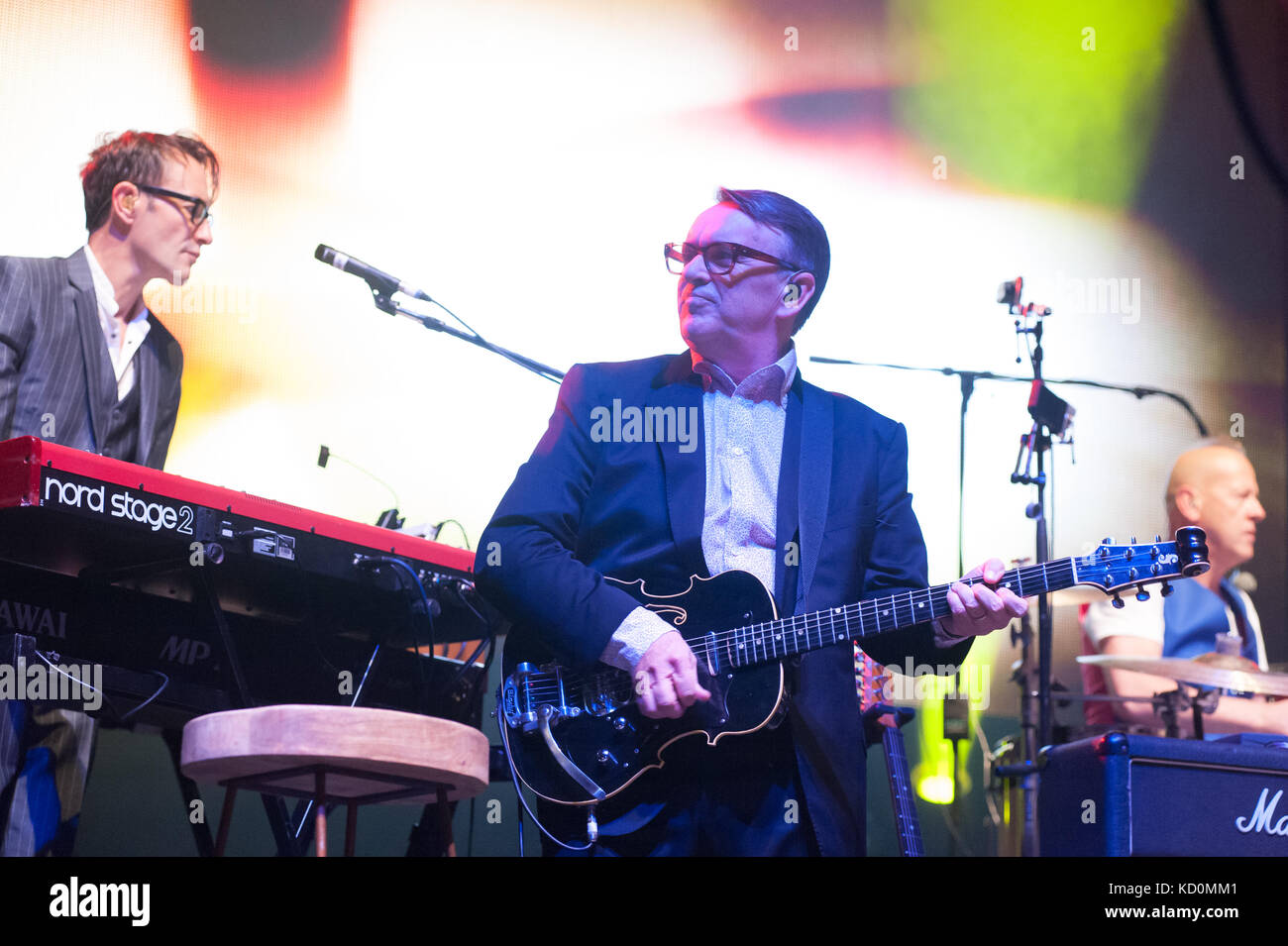 Birmingham, Großbritannien. 7. Oktober, 2017. Squeeze Play Symphony Hall als Teil ihrer "Join The Dots' Tour, Birmingham, Großbritannien. 7. Okt 2017. Credit: Ken Harrison/Alamy leben Nachrichten Stockfoto