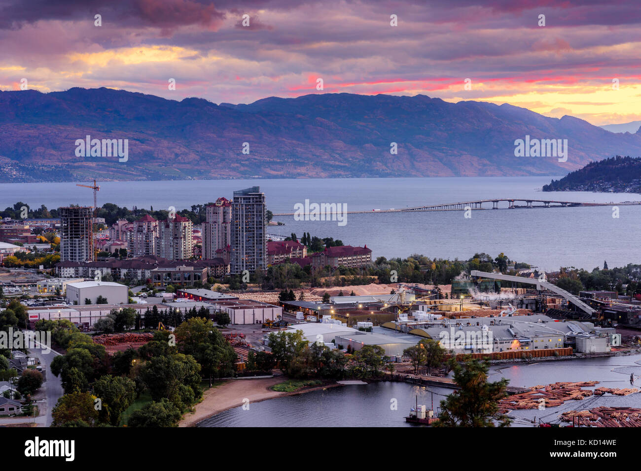 Kelowna, Okanagan Region, British Columbia, Kanada. Stockfoto