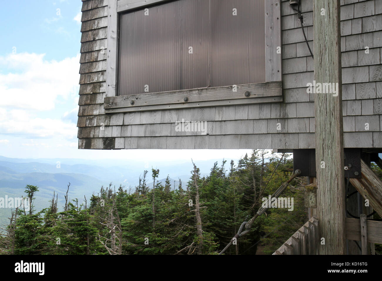 Gipfel Tower, Cannon Mountain, Franconia Notch State Park, New Hampshire, USA Stockfoto