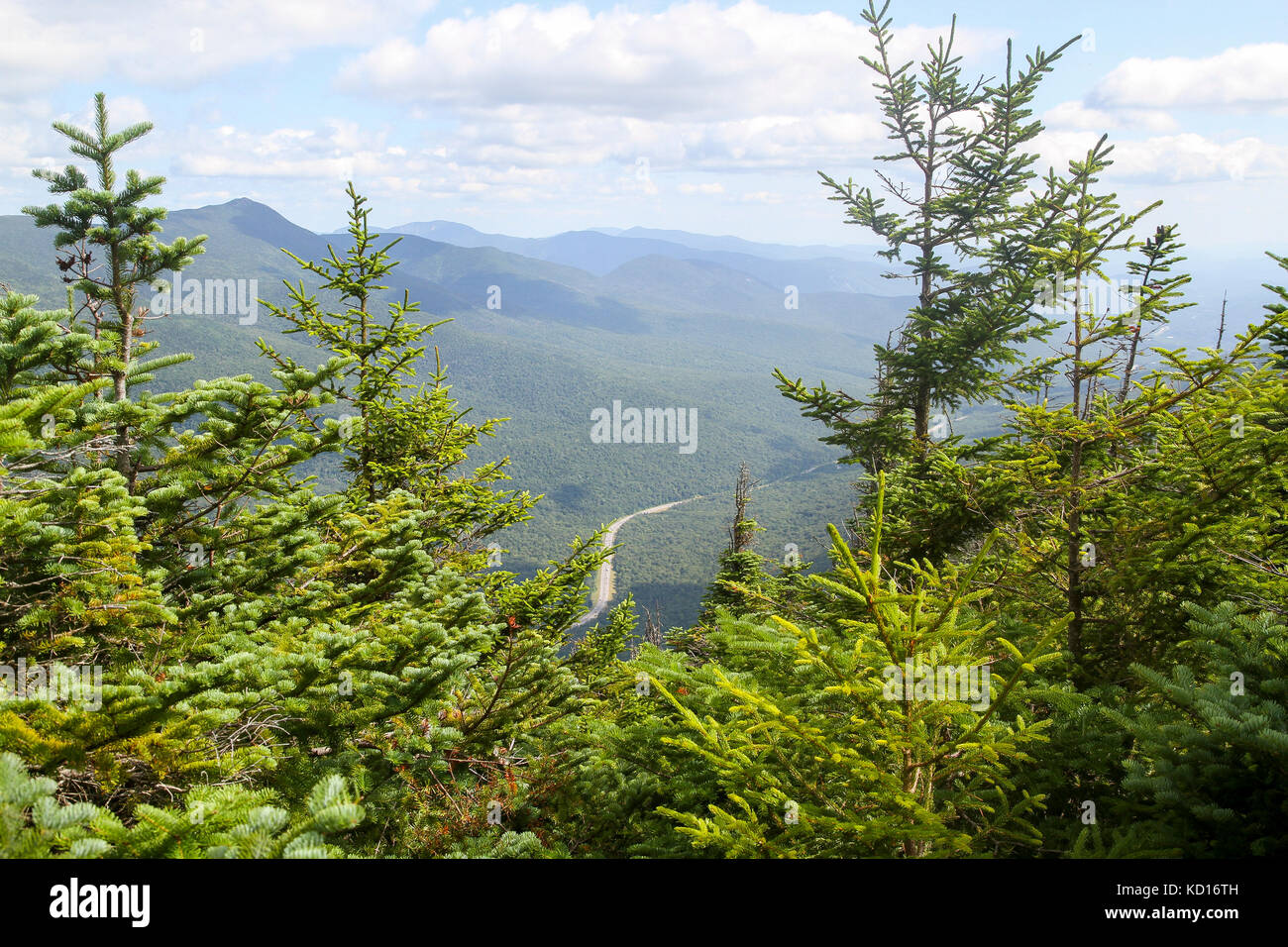 Blick von Cannon Mountain, Franconia Notch State Park, New Hampshire, USA Stockfoto
