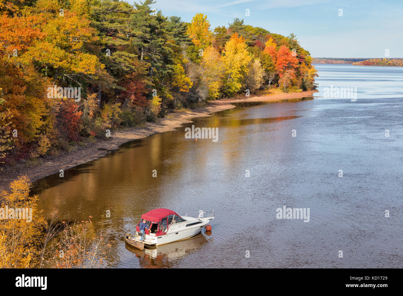 Cambridge - verengt, Saint John River, New Brunswick, Kanada Stockfoto