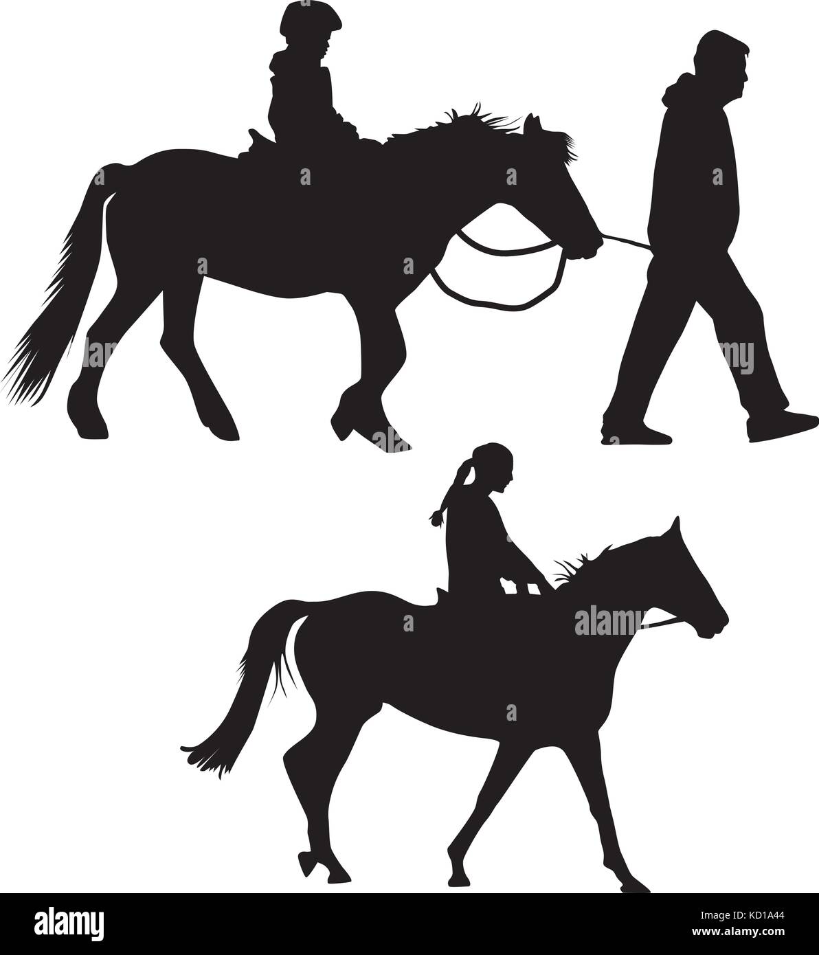 Horse Training Stock Vektor