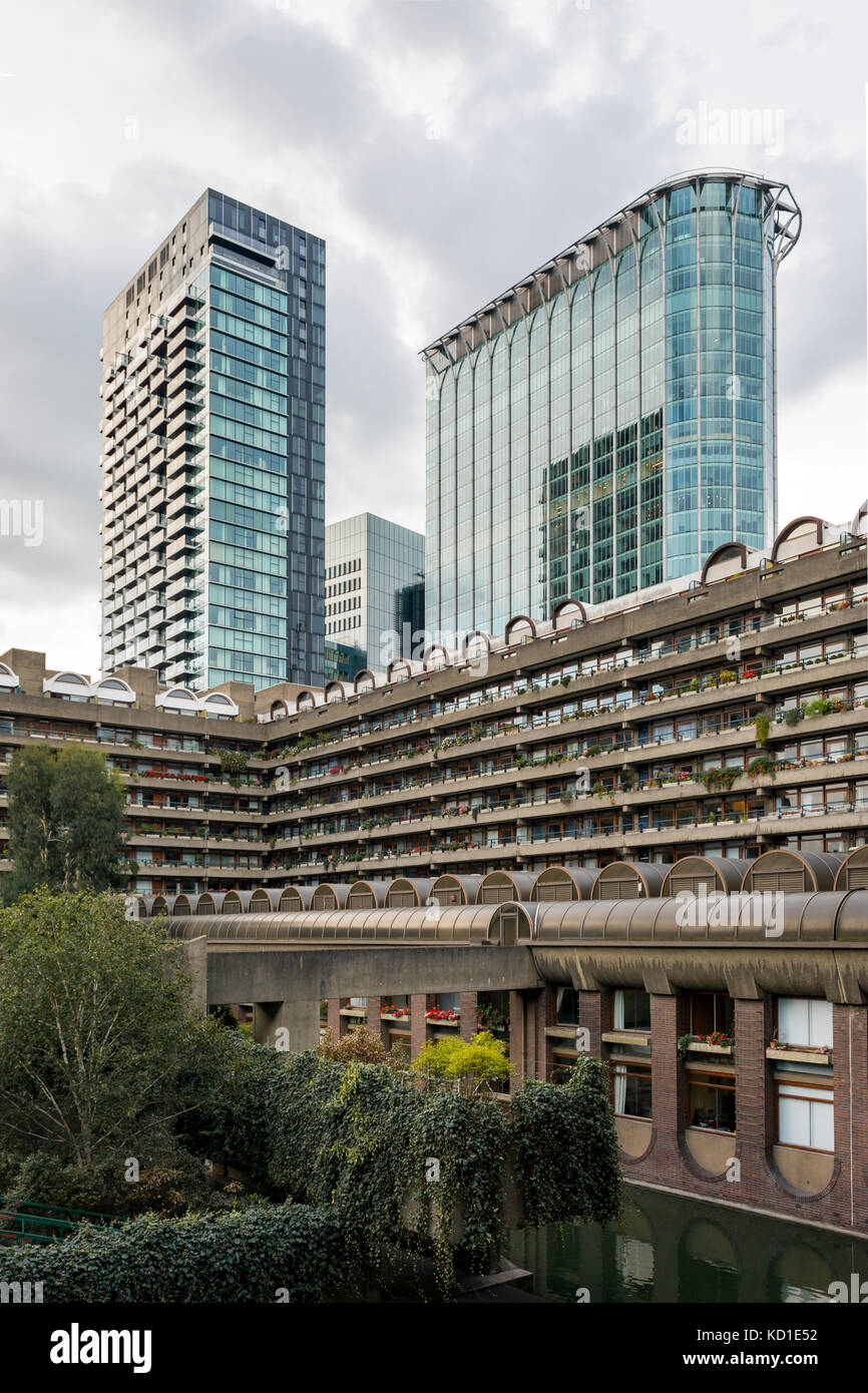 Das Barbican Centre, London, United Kingdom-Brutalist Architektur Stockfoto