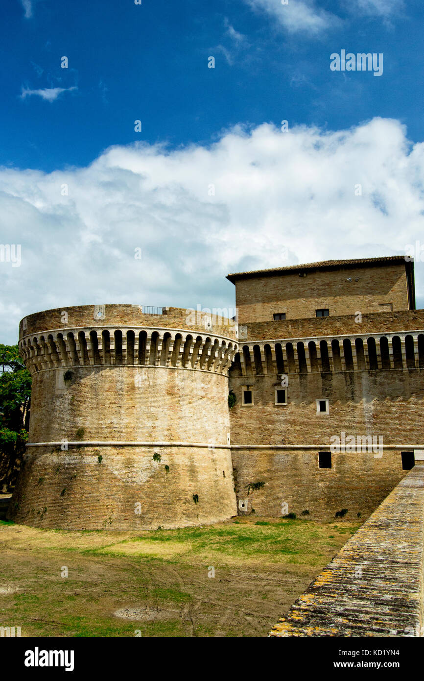 Festung Rocca Roveresca in Senigallia in der Region Marken befindet sich in der Provinz von Ancona. für Reisen und historischen Begriff Stockfoto