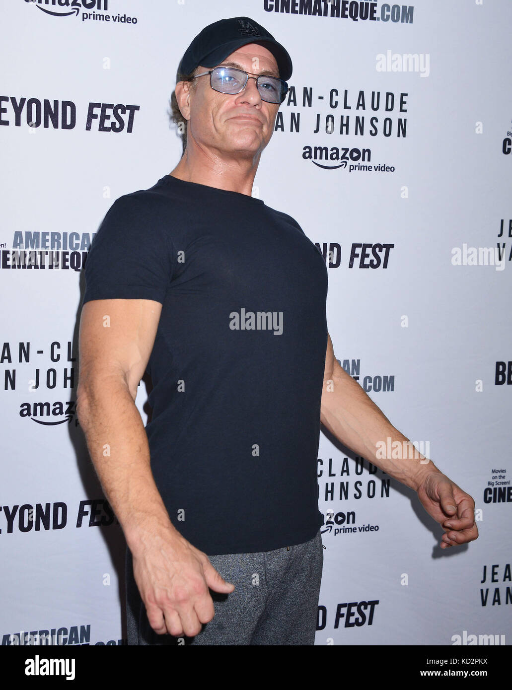 Los Angeles, USA. 09 Okt, 2017. Jean Claude Van Damme 019 Ankunft am Jean Claude Van Johnson, eine amazon Movie Premiere auf der Egyptian Theatre in Los Angeles. 9. Oktober 2017. Credit: tsuni/usa/alamy leben Nachrichten Stockfoto