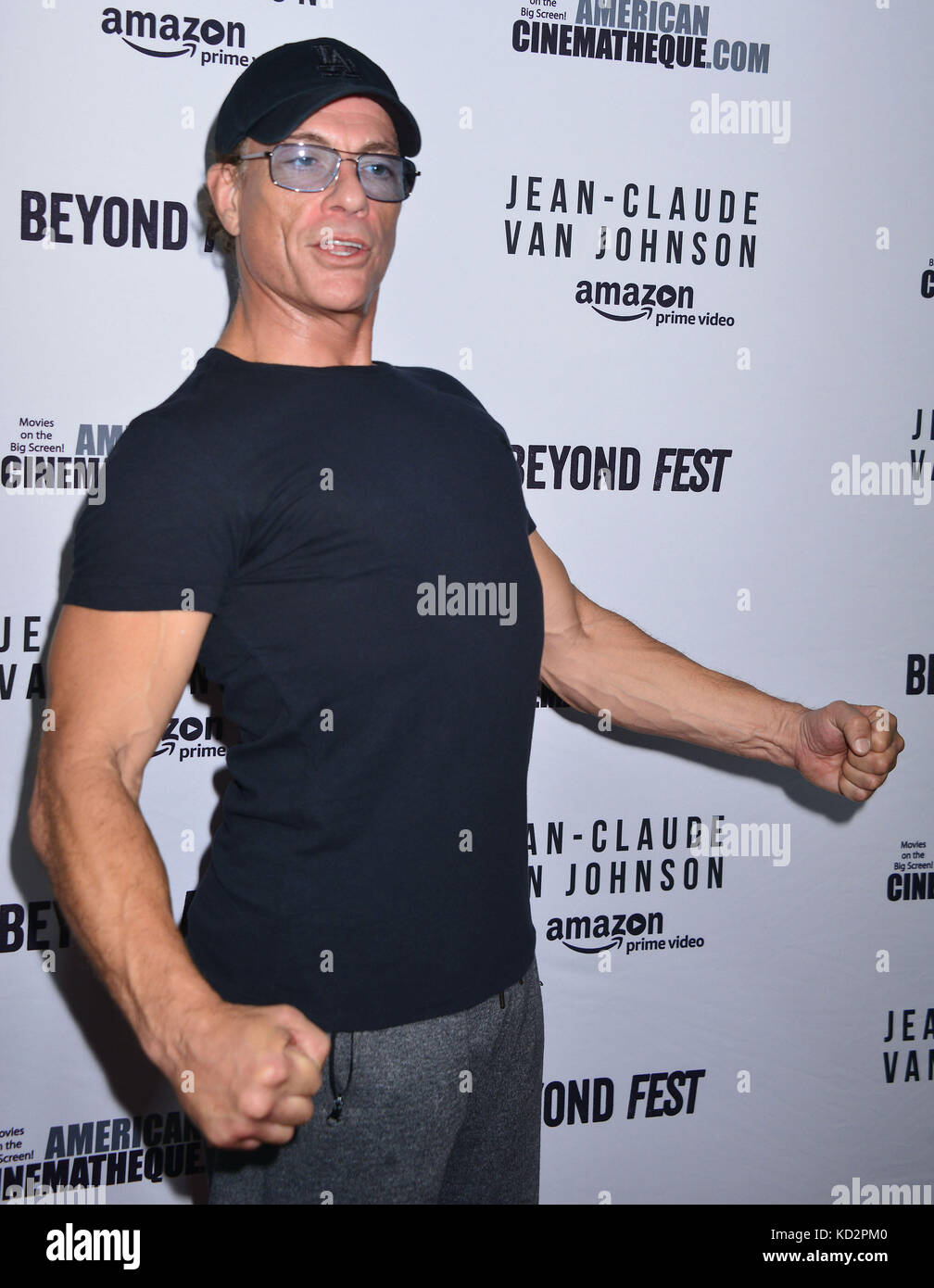 Los Angeles, USA. 09 Okt, 2017. Jean Claude Van Damme 021 Ankunft am Jean Claude Van Johnson, eine amazon Movie Premiere auf der Egyptian Theatre in Los Angeles. 9. Oktober 2017. Credit: tsuni/usa/alamy leben Nachrichten Stockfoto