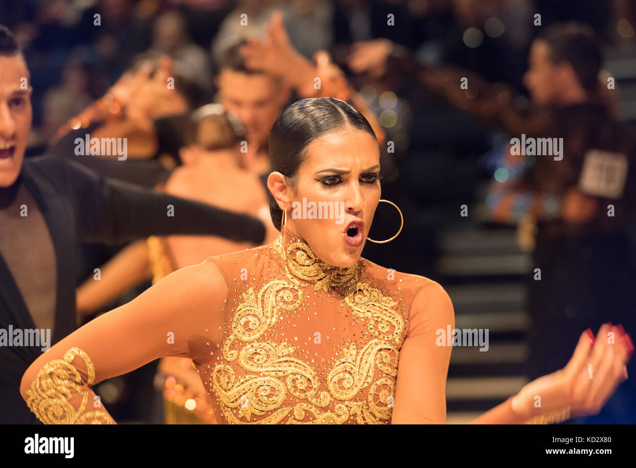 Brentwood, Essex 10 Oktober 2017, 65. Internationale Latin Dance Meisterschaften an der internationalen Halle, Brentwood, Credit: Ian Davidson/Alamy leben Nachrichten Stockfoto