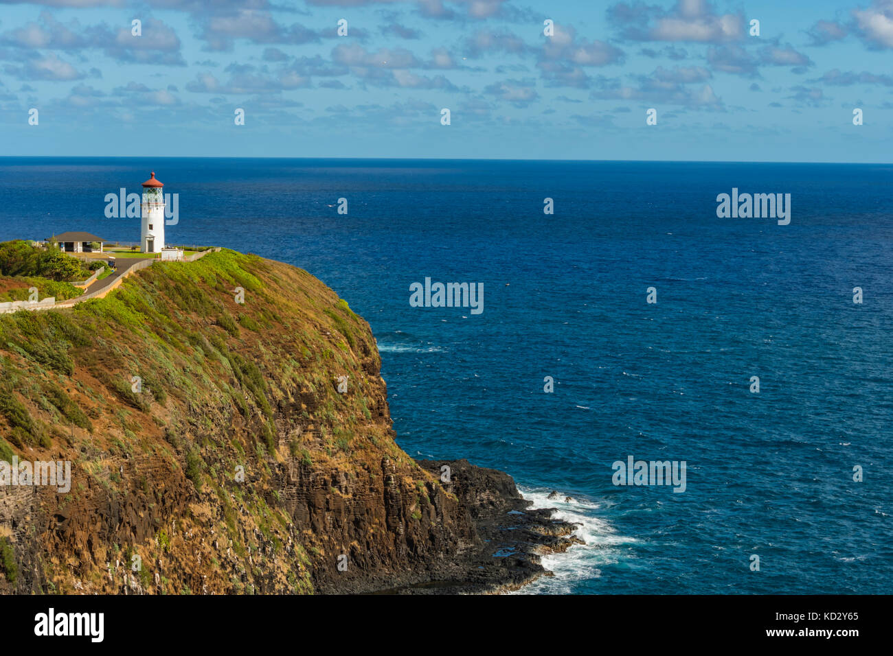 Kilauea Point Lighthouse auf Kauai Stockfoto