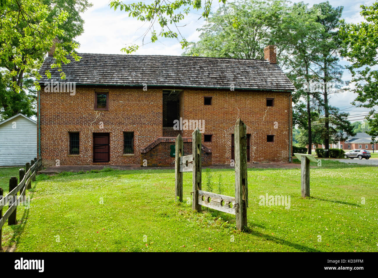 Alte Gefängnis, Mary Ball Washington Museum und Bibliothek, 8346 Mary Ball Road, Lancaster, Virginia Stockfoto