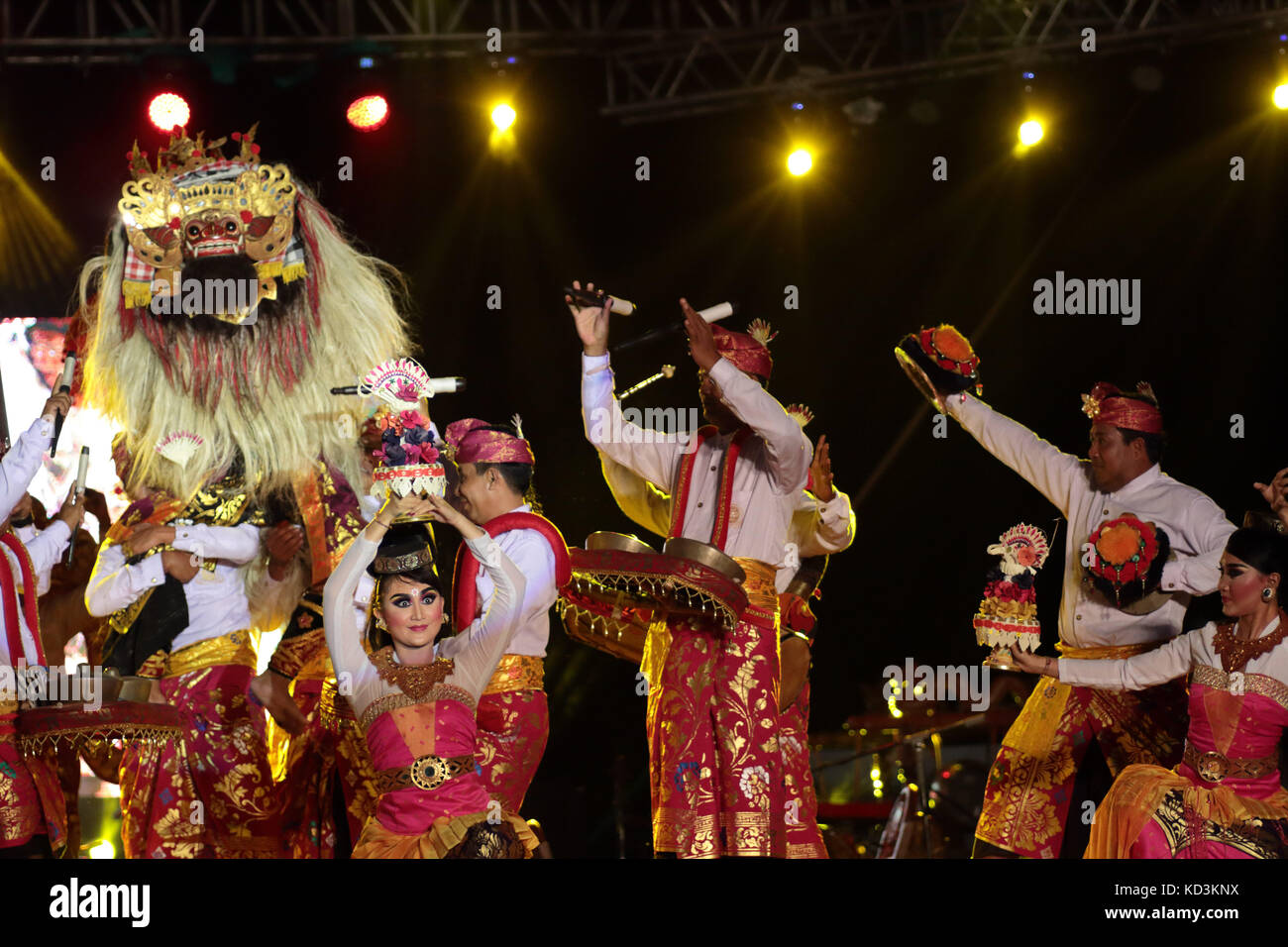 Barong Tanz aus Bali, Indonesien. Stockfoto