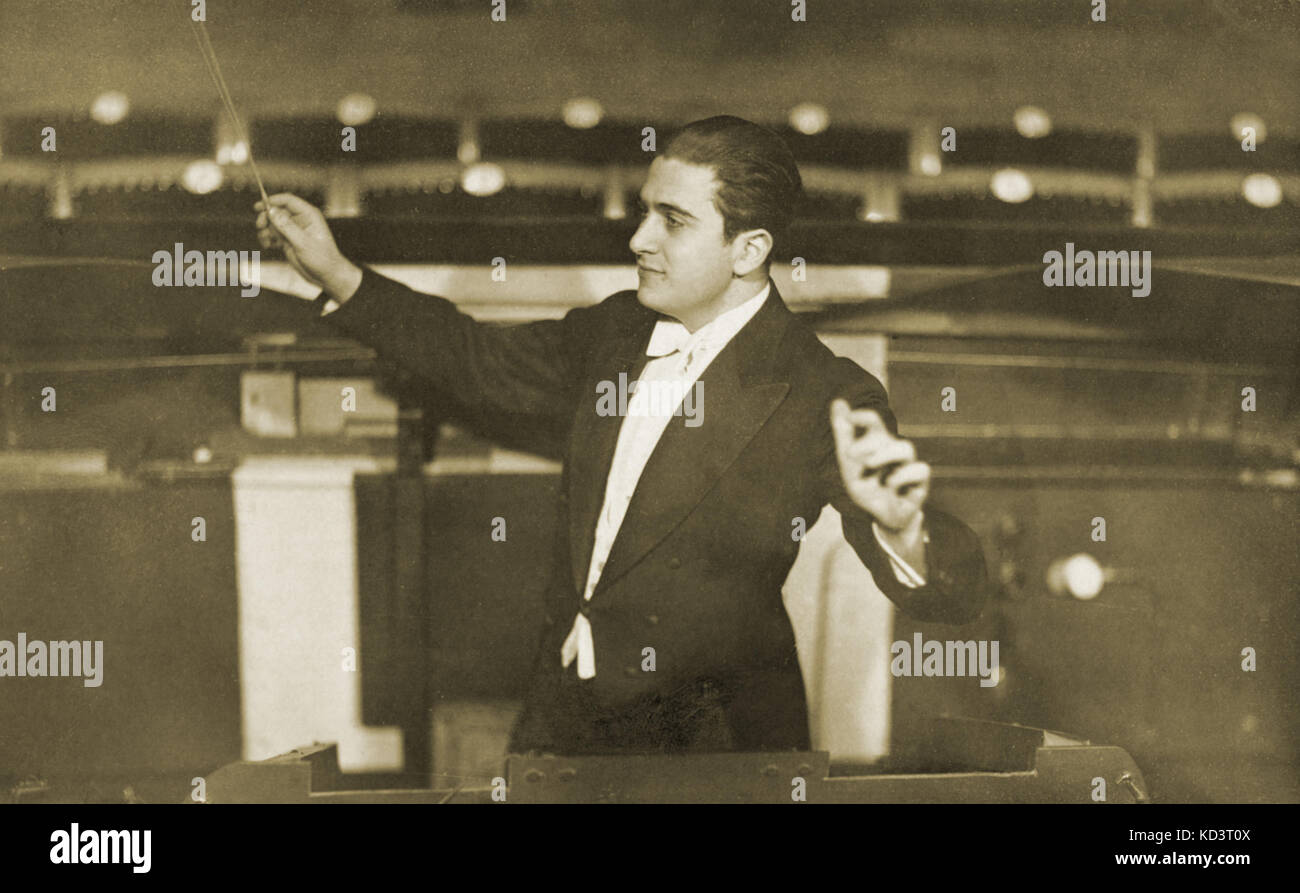 COATES, Albert - Durchführung der Wiener Philharmoniker. -1915. Englische Dirigent, 1882-1953 Stockfoto