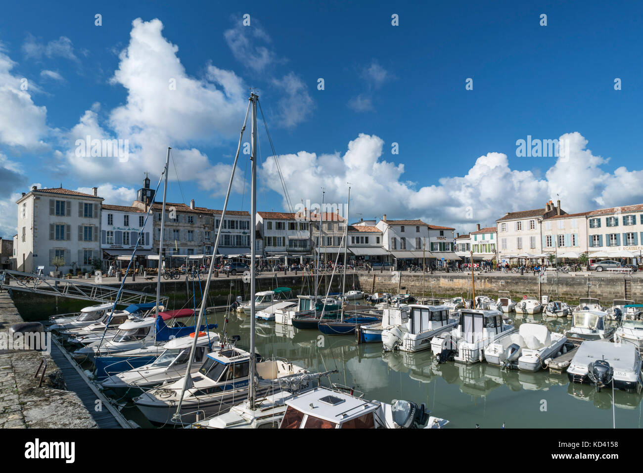 Hafen von La Flotte, Ile de Re, Nouvelle-Aquitaine, Französisch westcoast, Frankreich, Stockfoto