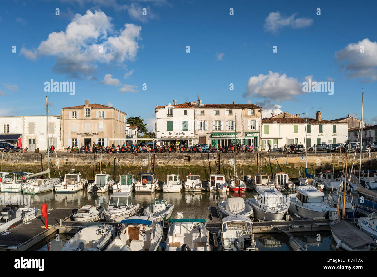 Hafen von La Flotte, Ile de Re, Nouvelle-Aquitaine, Französisch westcoast, Frankreich, Stockfoto