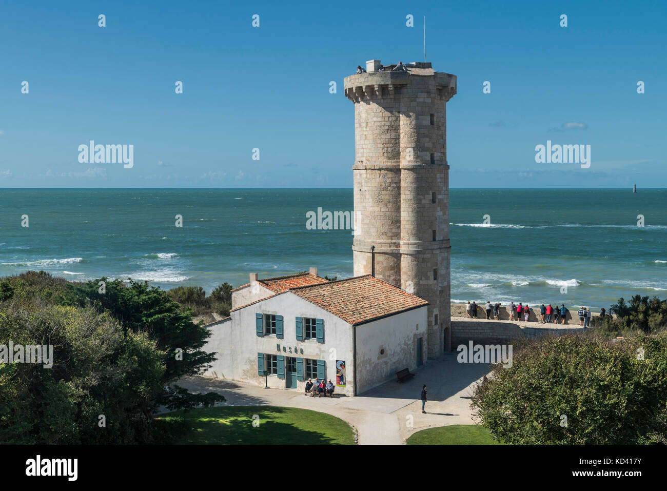 Phare des Baleines, Leuchtturm, Ile de Re, Nouvelle - Aquitaine, Französisch westcoast, Frankreich, Stockfoto