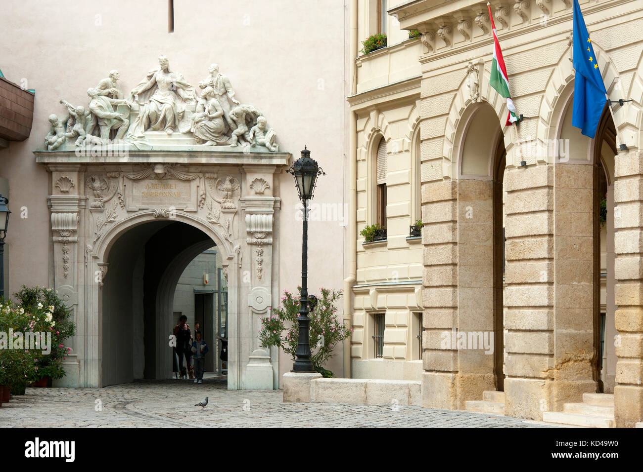 Ungarn, Westungarn, Sopron, Tor-im Feuerturm (Hösegkapu) Stockfoto