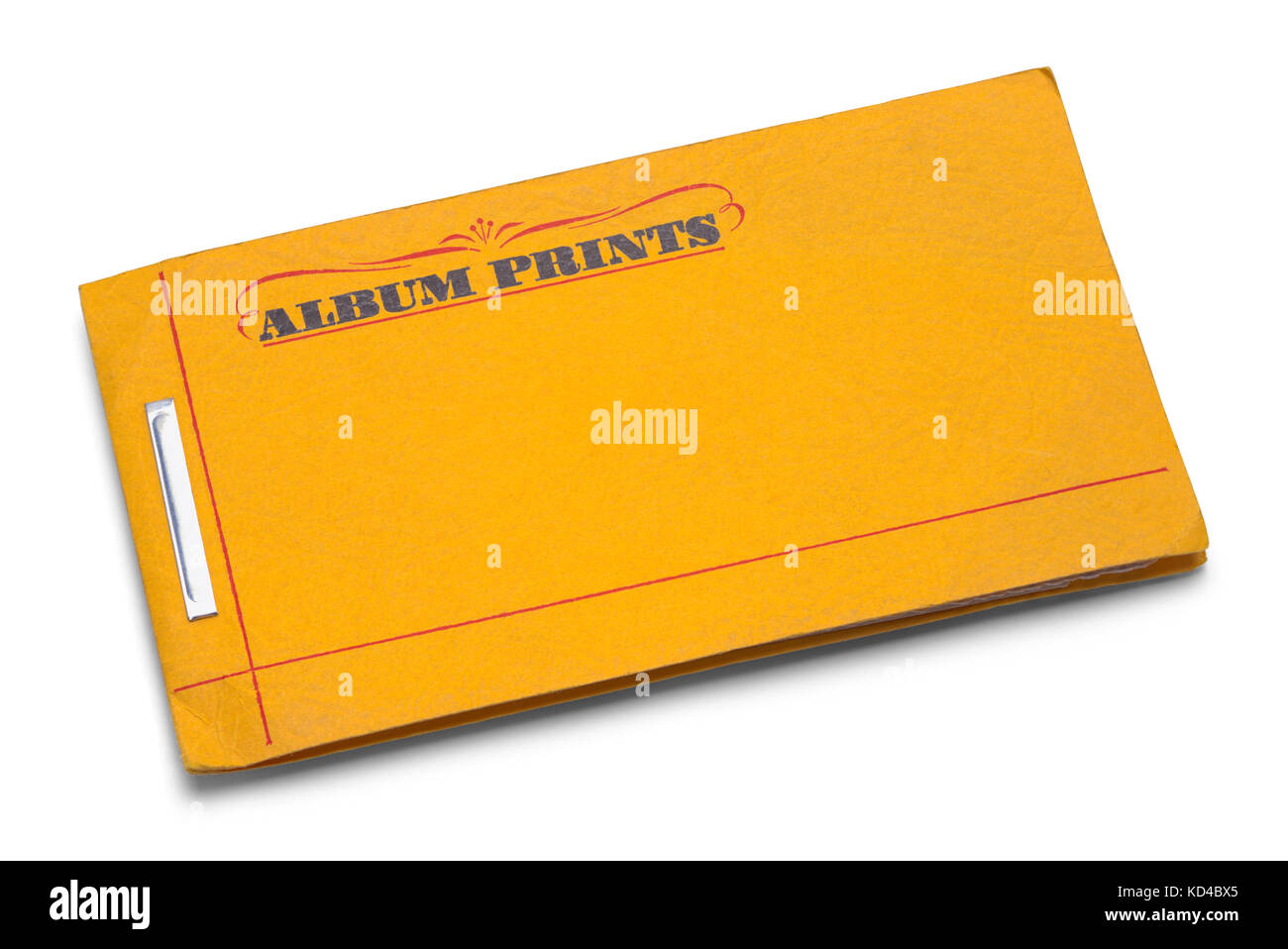 Retro Foto Album auf einem weißen Hintergrund. Stockfoto